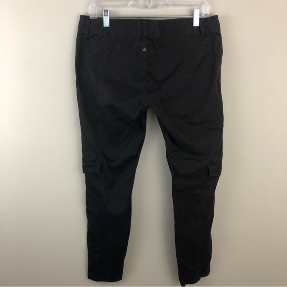 Prana Pants Womens 10 Espresso Brown Elena Cargo Low Rise Straight Leg Hiking - Picture 4 of 16